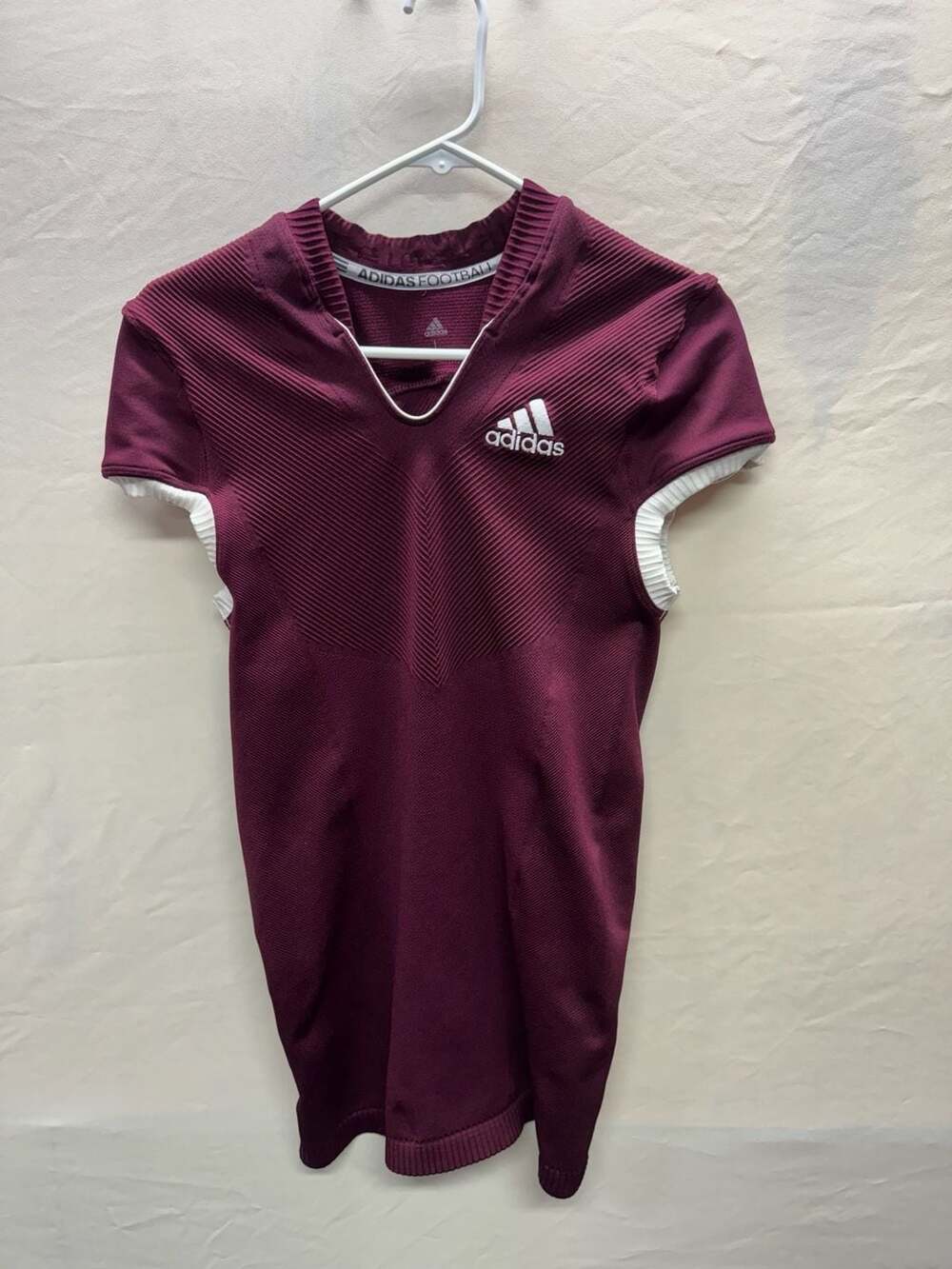 Adidas Primeknit A1 Football Jersey Size L Maroon Compression Techfit